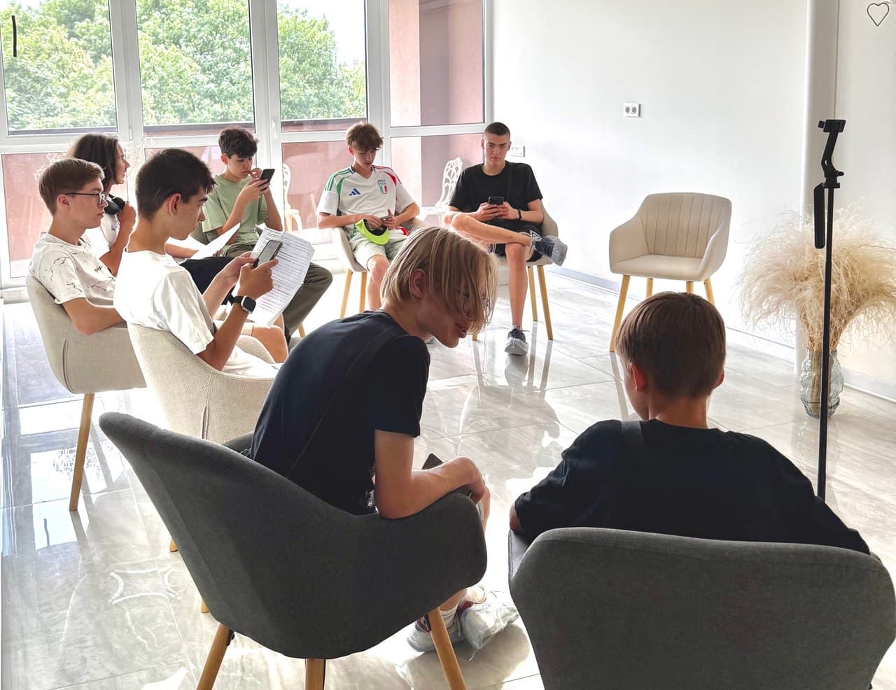 Photo of students of course