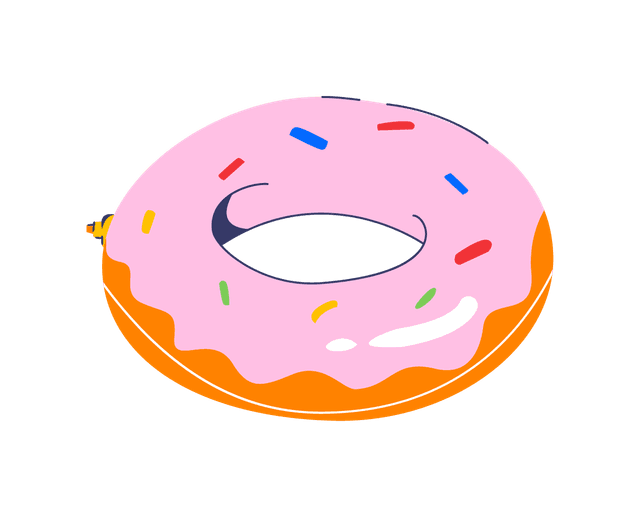 Надувний пончик